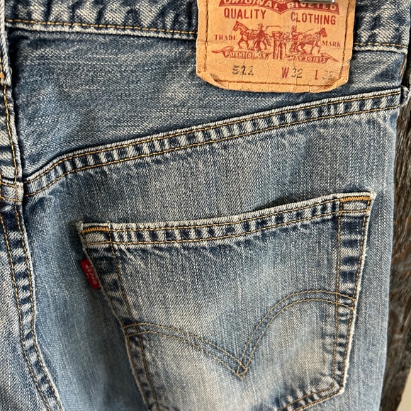 Men's Levi's 521 Faded Stone Wash Jeans - W32 x L30 - Picture 3 of 4